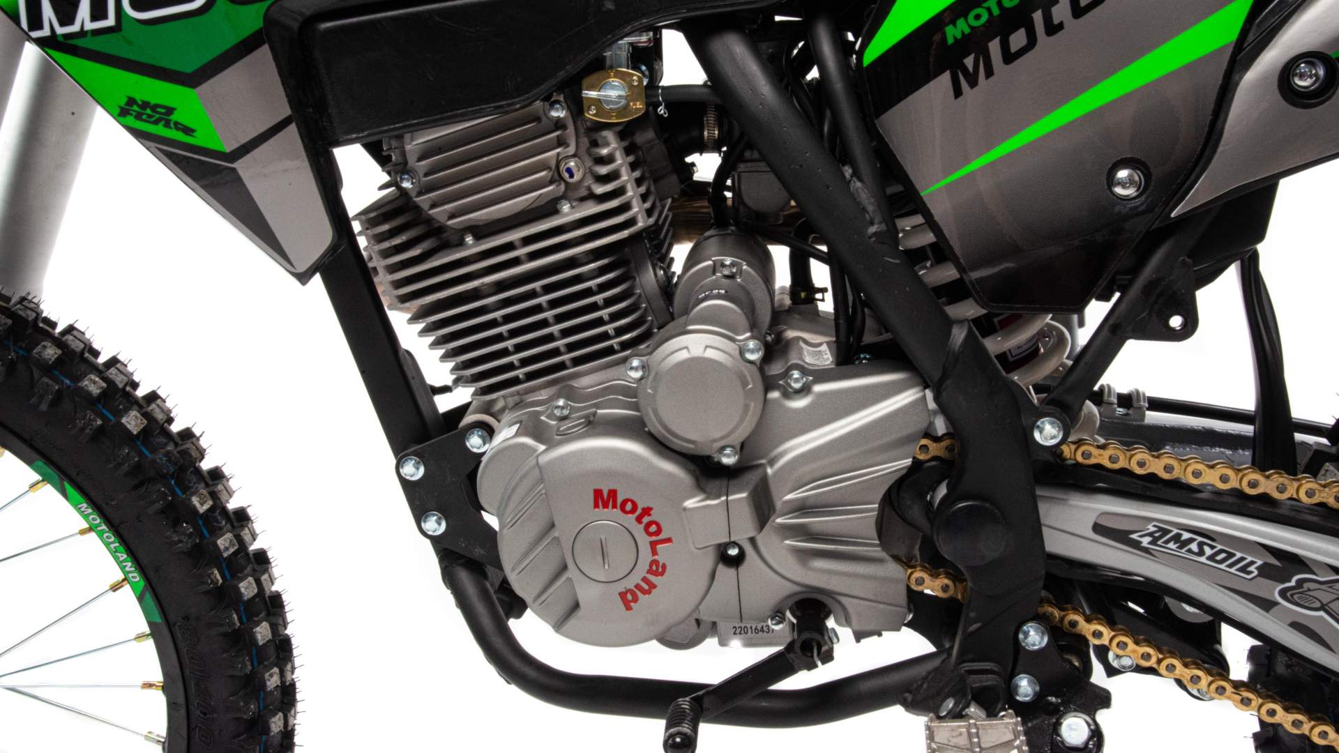 Мотоцикл Кросс Motoland XT300 HS (175FMM) (BB-300cc) зеленый РАСПРОДАЖА 