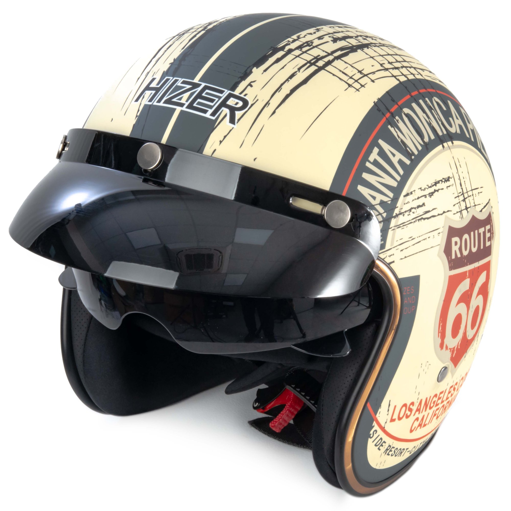 Шлем мото открытый HIZER J510 №1 (M)